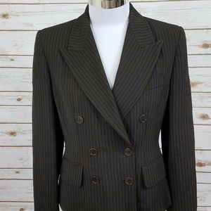 Ann Taylor Women's Jacket Blazer Pin Stripped 10